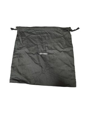Dolce & Gabbana Black Dust Bag 14"x13 Drawstring Purse Handbag Shoes Accessories